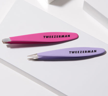 Tweezerman Mini Oval Slant and Point TweezerSet