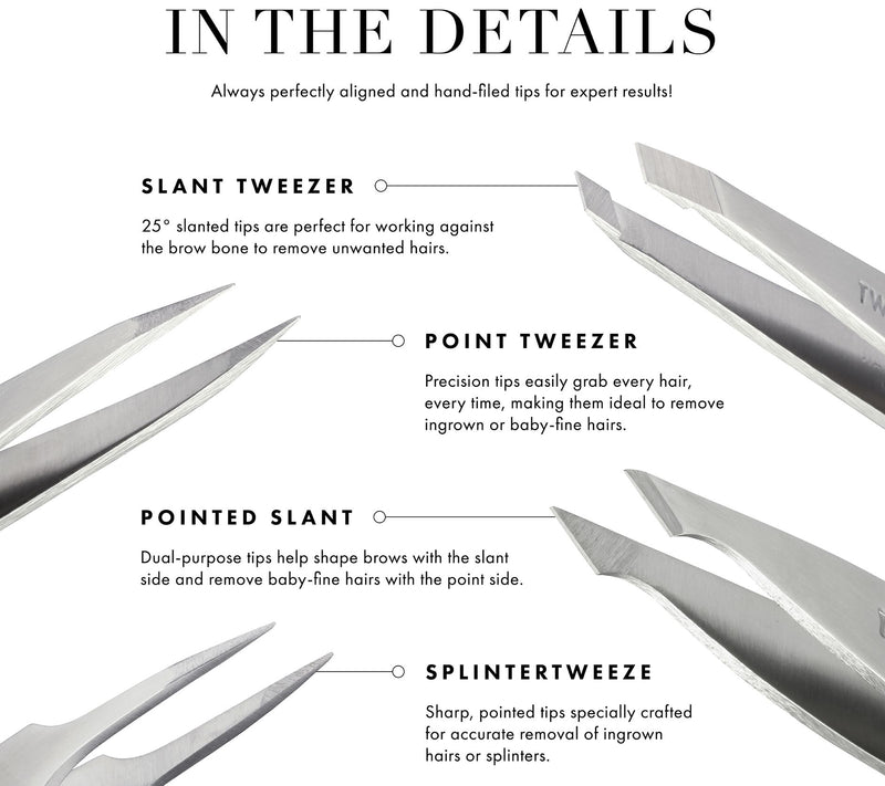 Tweezerman Mini Slant Patterned Tweezer — View 9