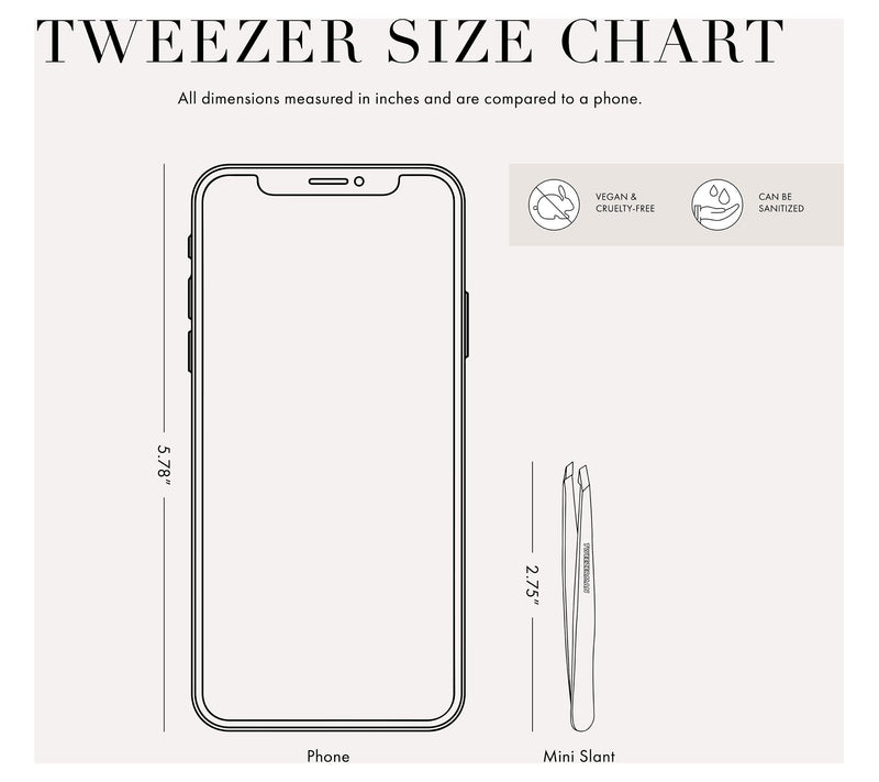 Tweezerman Mini Slant Patterned Tweezer — View 10