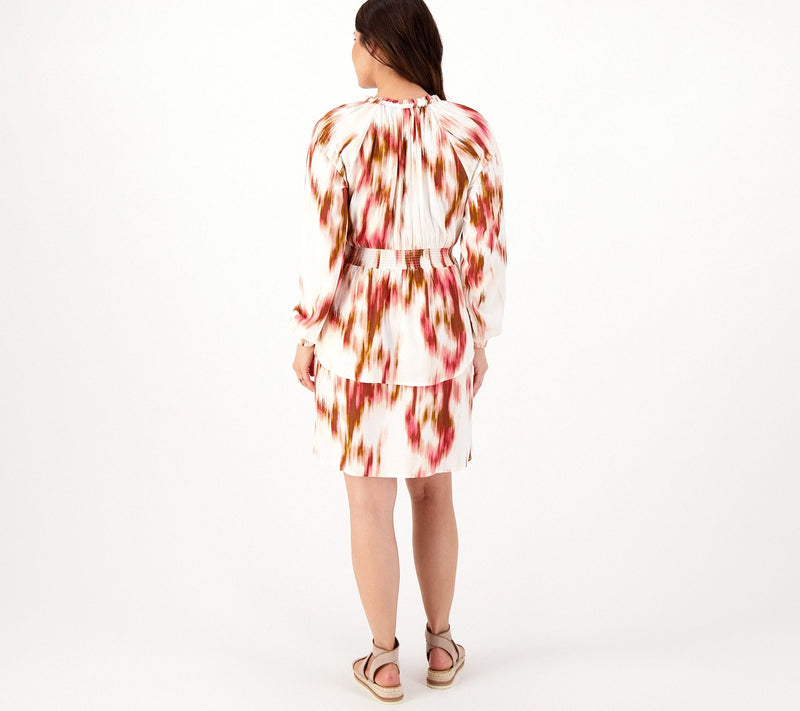 Candace Cameron Bure Regular Printed Woven Mini Dress — View 4