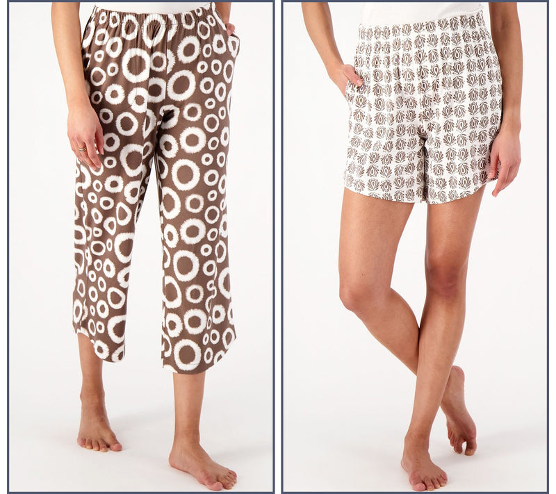 AnyBody Regular Lush Jersey Set of 2 Pajama Bottoms — View 18