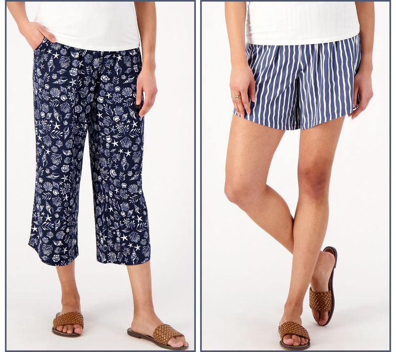 AnyBody Regular Lush Jersey Set of 2 Pajama Bottoms — View 19