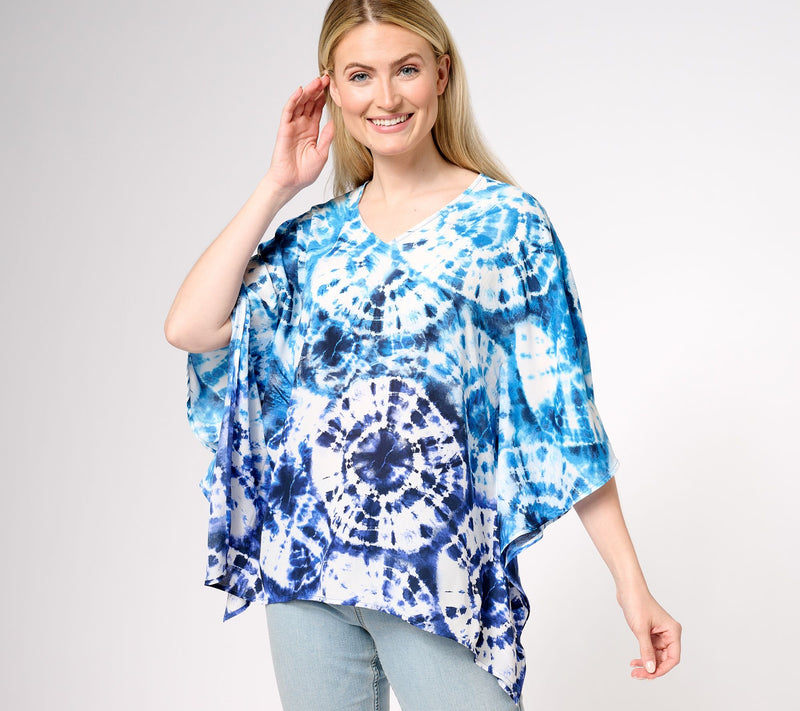 Belle by Kim Gravel Woven Aloha Poncho — View 11