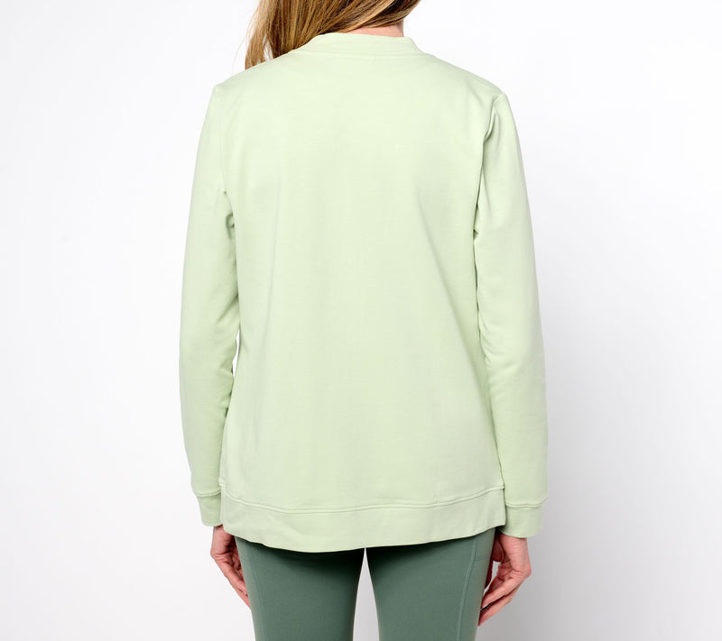 Denim & Co. Active French Terry Zip Jacket w/ Kangaroo Pocket — View 5
