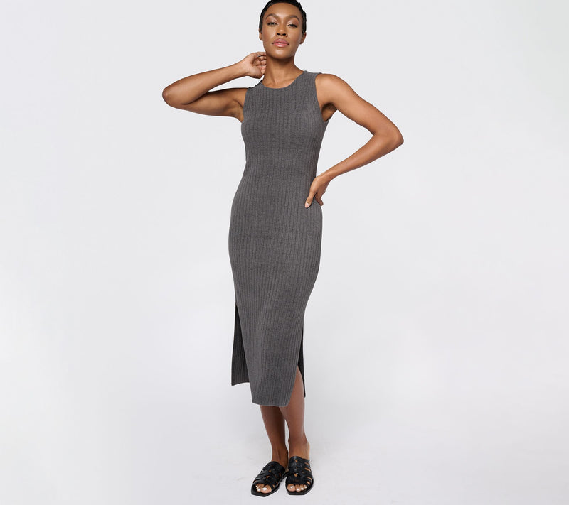 Barefoot Dreams CozyChic Ultra Lite Ribbed Maxi Dress — View 9