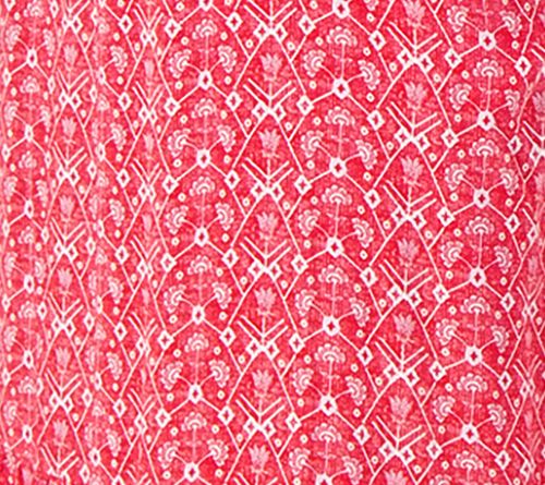 Destination 365 Regular Printed Short-Sleeve Midi Dress with Smocking — View 8