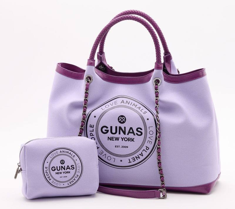 Gunas New York Canvas Double Handle Tote with Pouch - Ruth — View 15