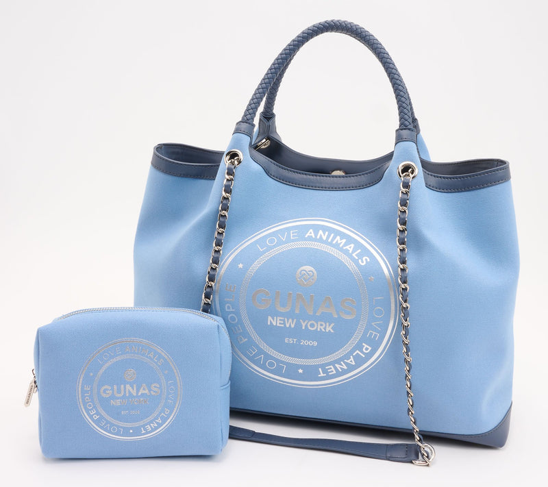 Gunas New York Canvas Double Handle Tote with Pouch - Ruth — View 9