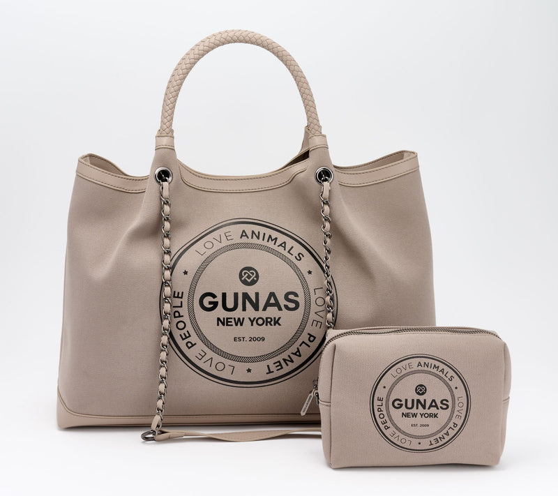Gunas New York Canvas Double Handle Tote with Pouch - Ruth — View 21