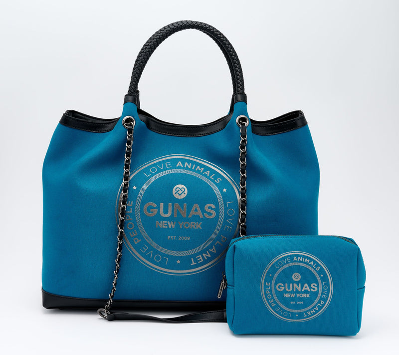 Gunas New York Canvas Double Handle Tote with Pouch - Ruth — View 3