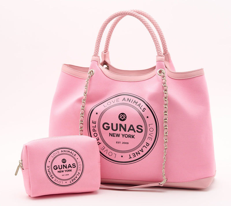 Gunas New York Canvas Double Handle Tote with Pouch - Ruth — View 19