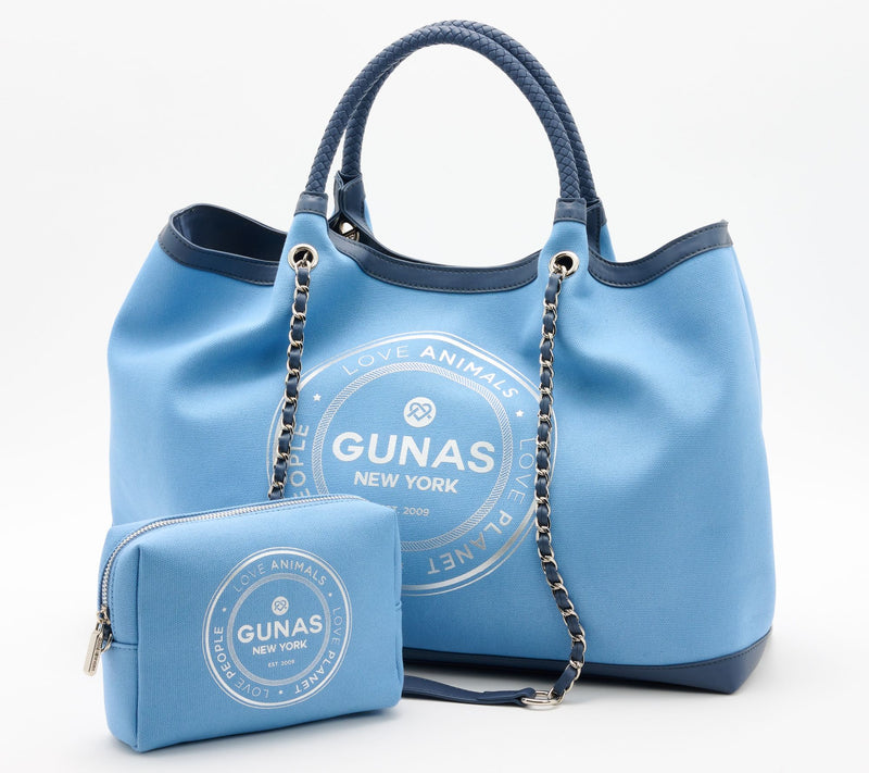 Gunas New York Canvas Double Handle Tote with Pouch - Ruth — View 5