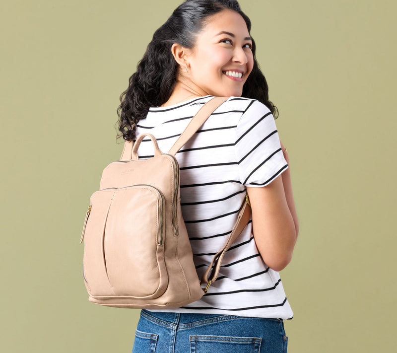 American Leather Co. Cleveland Leather Backpack — View 80