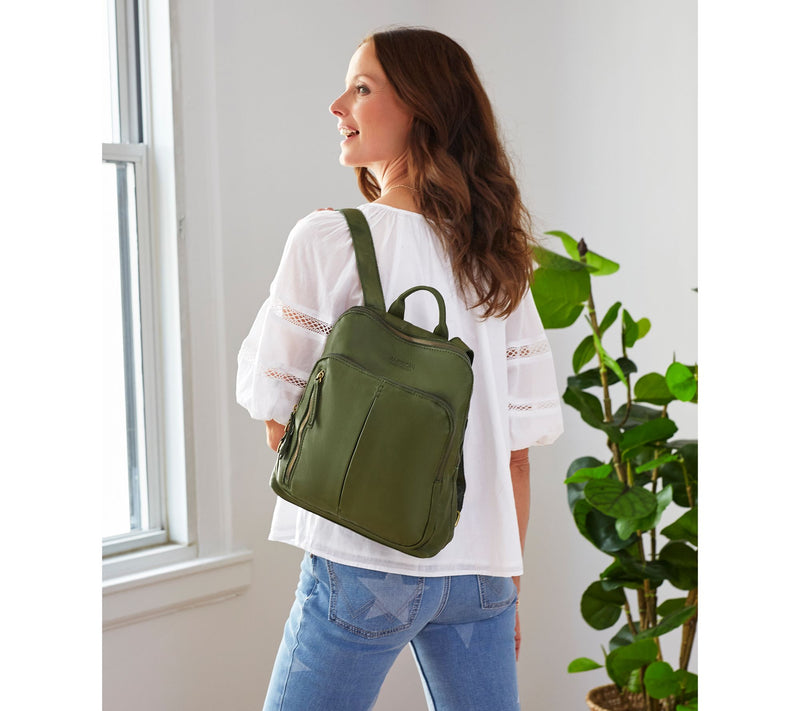 American Leather Co. Cleveland Leather Backpack — View 78