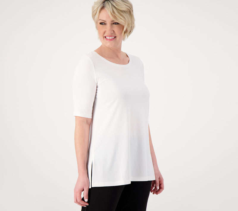 Susan Graver Modern Essentials Reg Liquid Knit A-Line Tunic — View 8