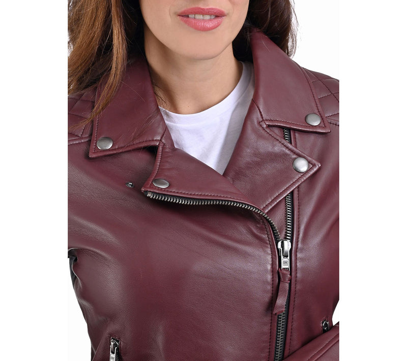 Frye Biker Jacket in Soft Lamb — View 7