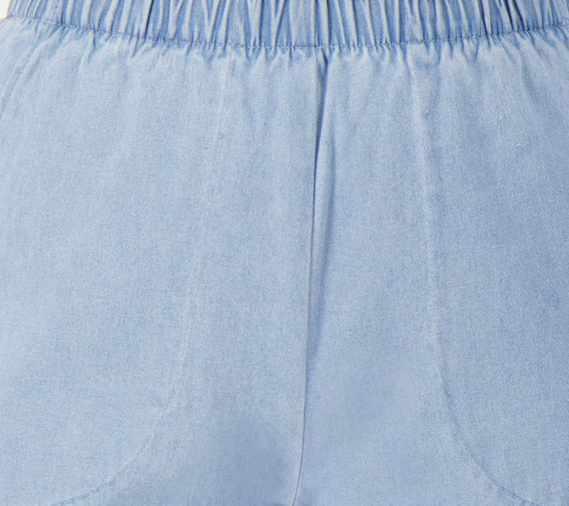Denim & Co. Original Waist Stretch Petite Side Pocket Pant-Core — View 24