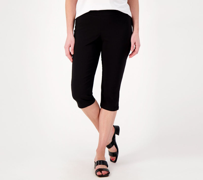 Belle by Kim Gravel Petite Citi Twill Capri Pants — View 3