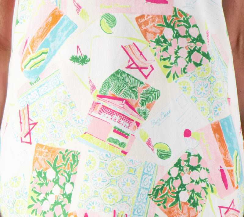 Denim & Co. Printed Perfect Jersey Split V-Neck Tunic — View 4
