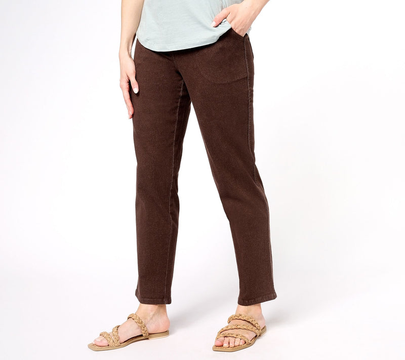Denim & Co. "How Timeless" Regular 4-Pocket Pull-On Jeans — View 5