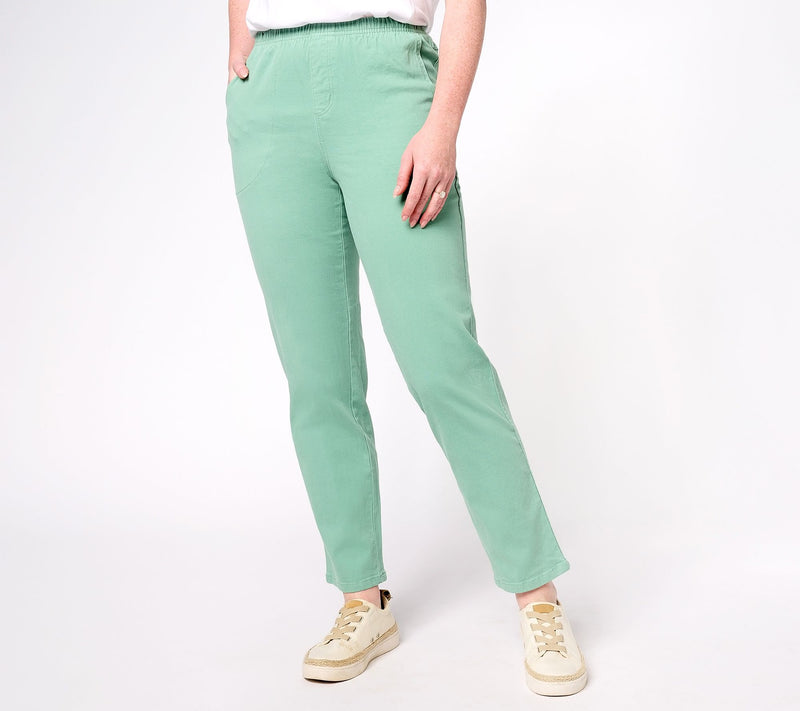Denim & Co. "How Timeless" Regular 4-Pocket Pull-On Jeans — View 11