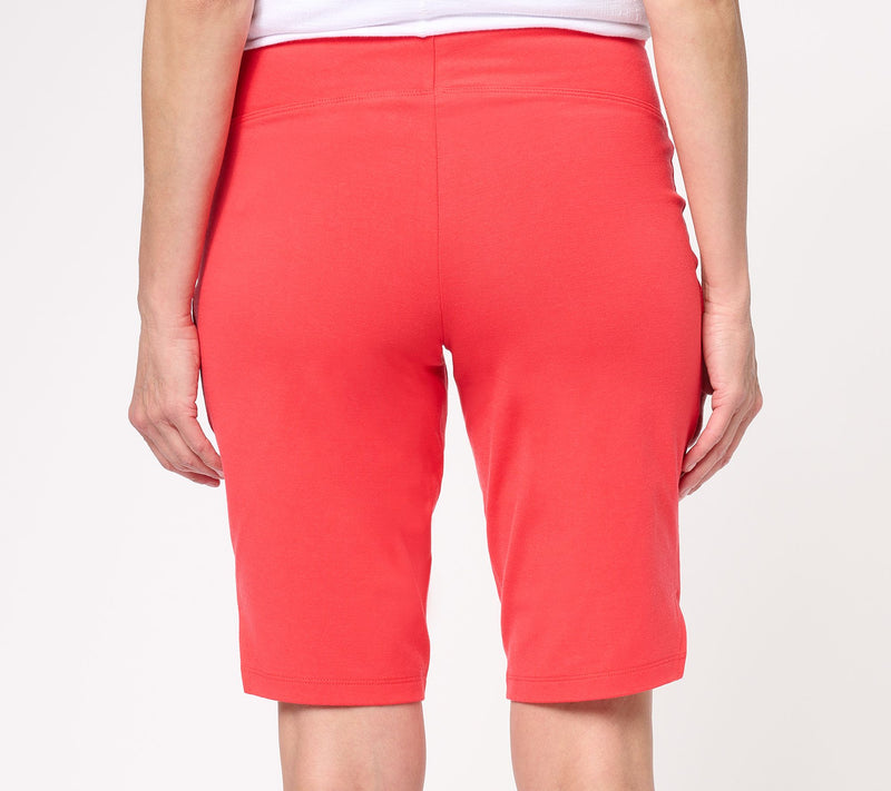 Wicked by Women with Control Petite Bermuda Shorts w/ Side Slits — View 9