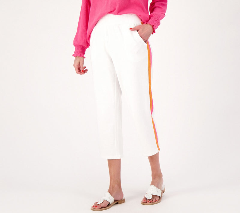 Belle Beach by Kim Gravel French Terry Crop Pants — View 8