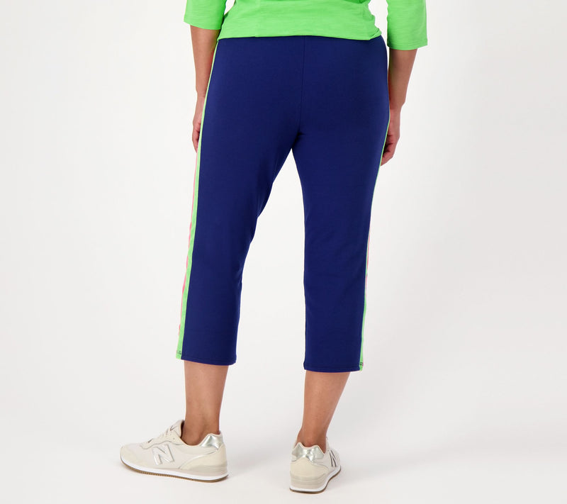 Belle Beach by Kim Gravel French Terry Crop Pants — View 2