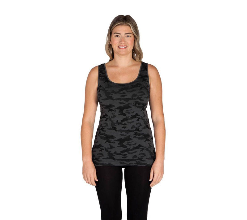Skinnytees Missy Camo Tank Top — View 3