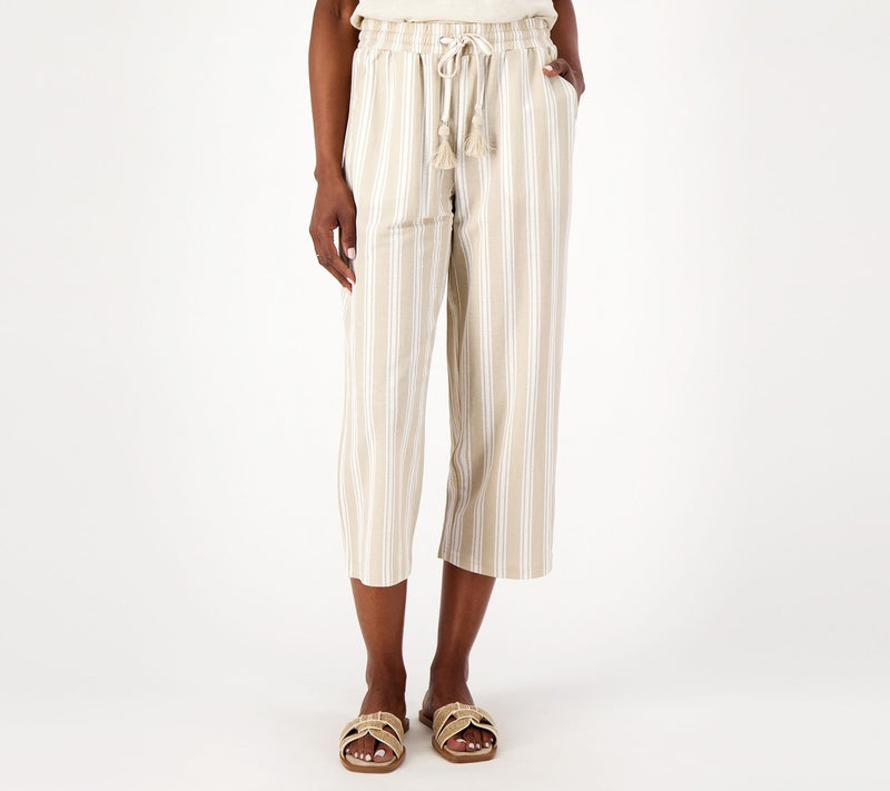 Belle Beach by Kim Gravel Pet Cabana Knit Cropped Beach Pant — View 11