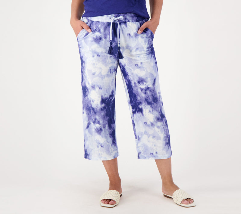 Belle Beach by Kim Gravel Pet Cabana Knit Cropped Beach Pant — View 9