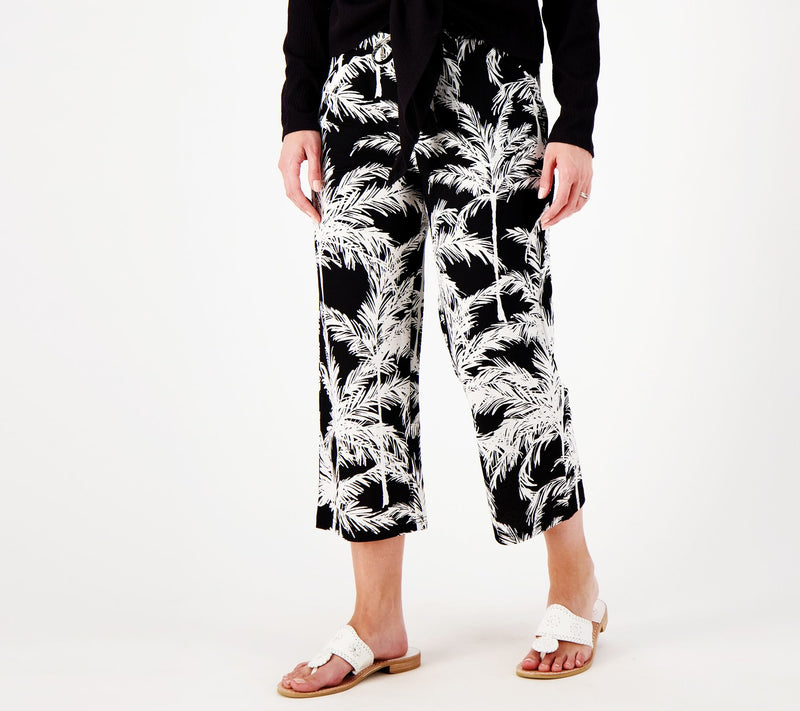 Belle Beach by Kim Gravel Pet Cabana Knit Cropped Beach Pant — View 5
