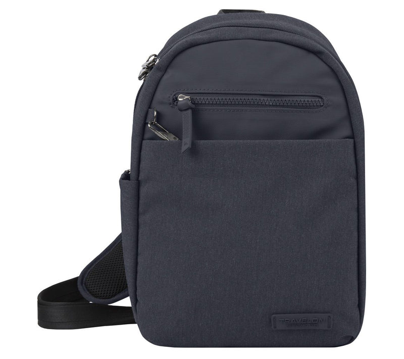 Travelon Anti-Theft Metro Sling-Navy Heather — View 3