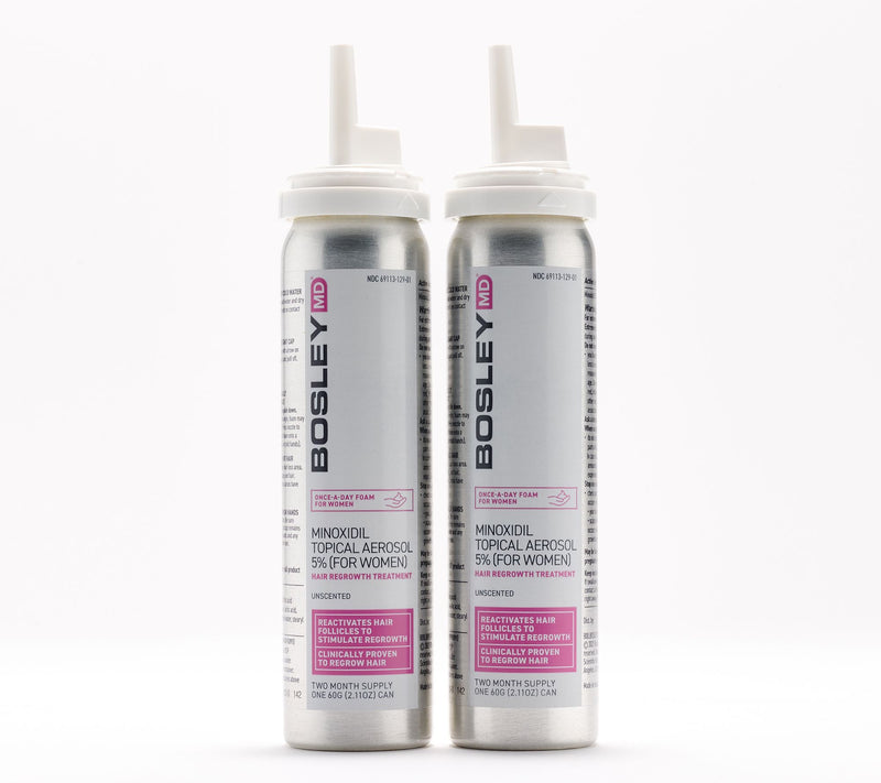 Bosley MD Women's Hair Regrowth Foam Duo — Main view