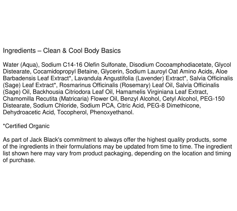 Jack Black Clean & Cool Body Basics Set — View 3