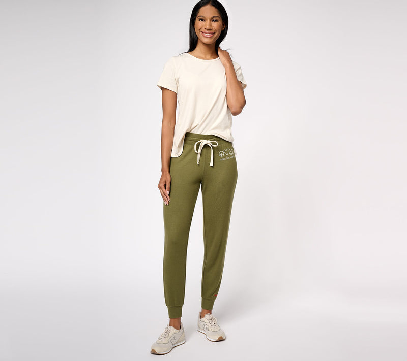 Peace Love World Regular Comfy Affirmation Jogger — View 7