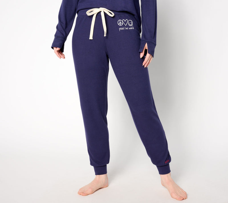 Peace Love World Regular Comfy Affirmation Jogger — View 19