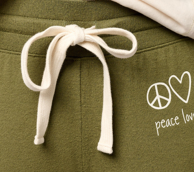 Peace Love World Regular Comfy Affirmation Jogger — View 8