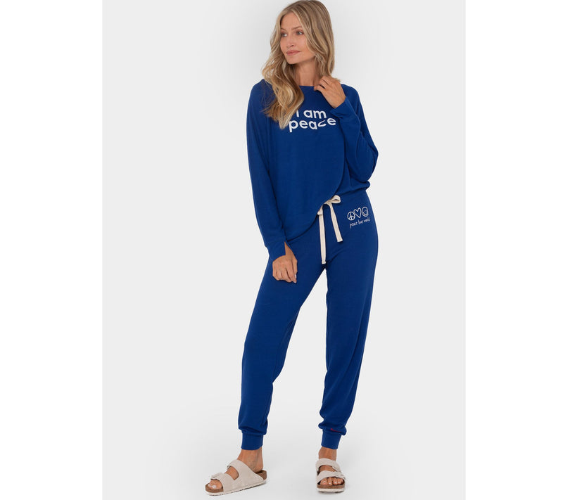 Peace Love World_Petite Comfy Affirmation Jogger — View 18