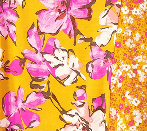 Isaac Mizrahi Live! Regular Stretch Woven Twin Print Midi Skirt — View 13