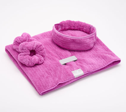 VOLO Beauty Hero Hair Towel, Headband & Scrunchie Duo