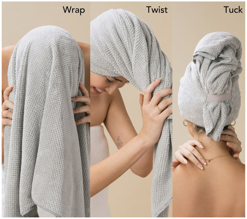 VOLO Beauty Hero Hair Towel, Headband & Scrunchie Duo — View 4