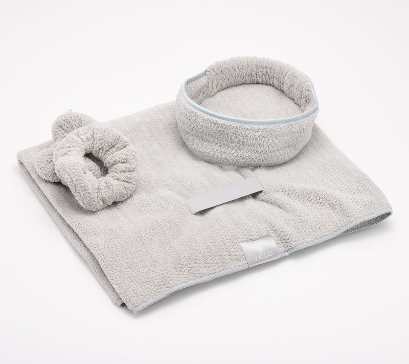 VOLO Beauty Hero Hair Towel, Headband & Scrunchie Duo — View 13