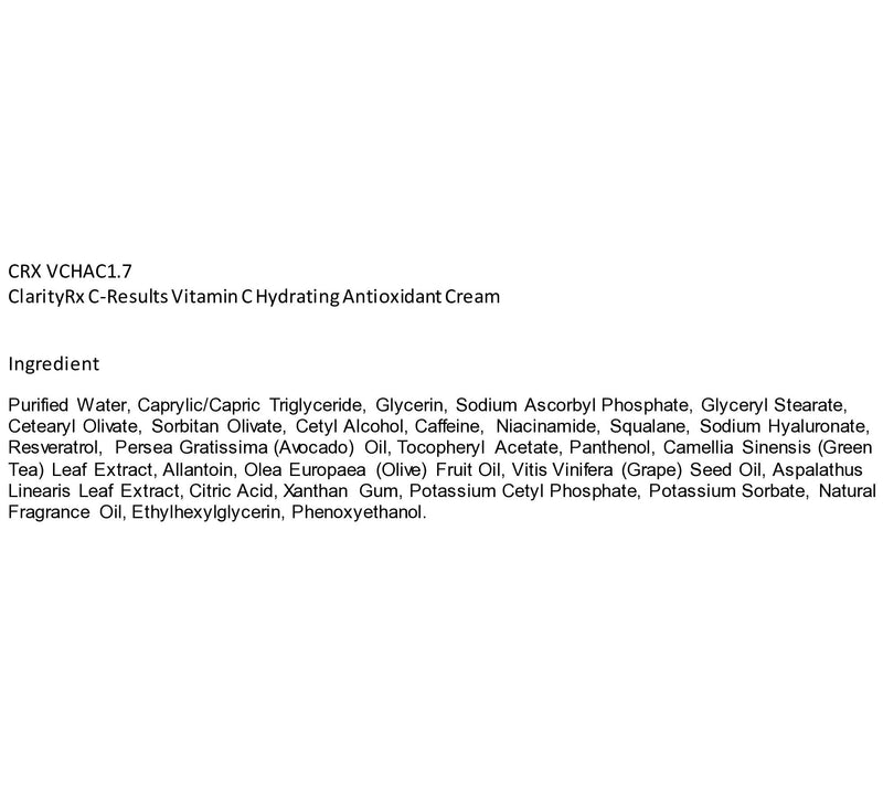ClarityRx C-Results Vitamin C Hydrating Antioxidant Cream — View 2