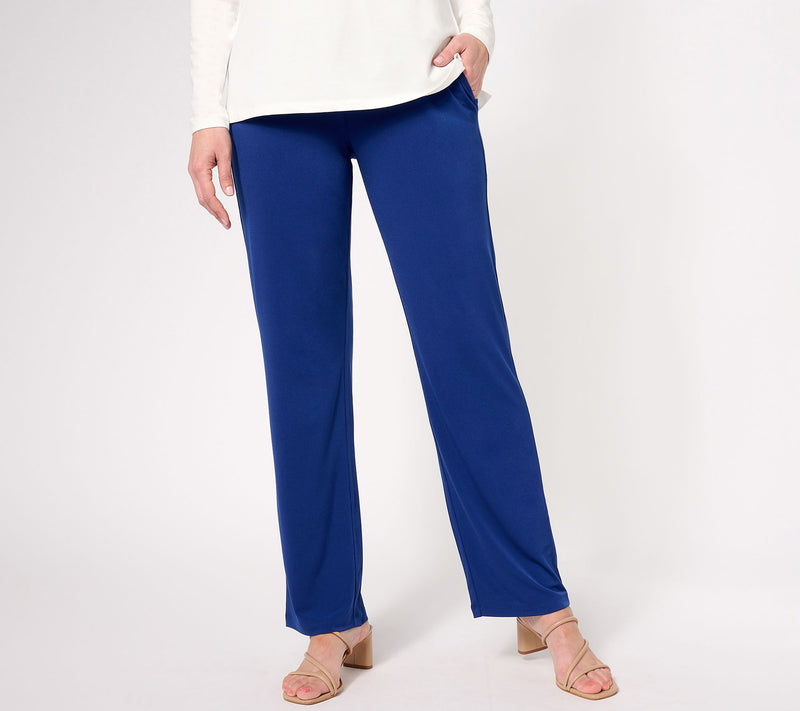 Susan Graver Modern Essentials Reg Liquid Knit Sofia Pants — Main view