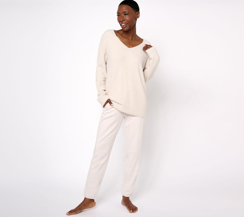 Barefoot Dreams Regular CozyChic Lite Pullover & Lounge Pant Set — View 3