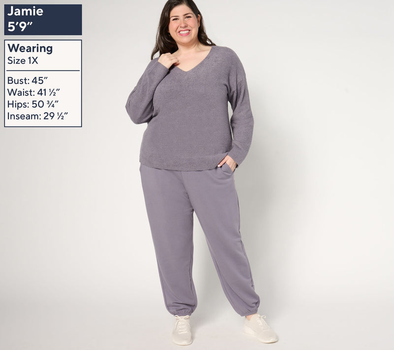 Barefoot Dreams Petite CozyChic Lite Pullover & Lounge Pant Set — View 10