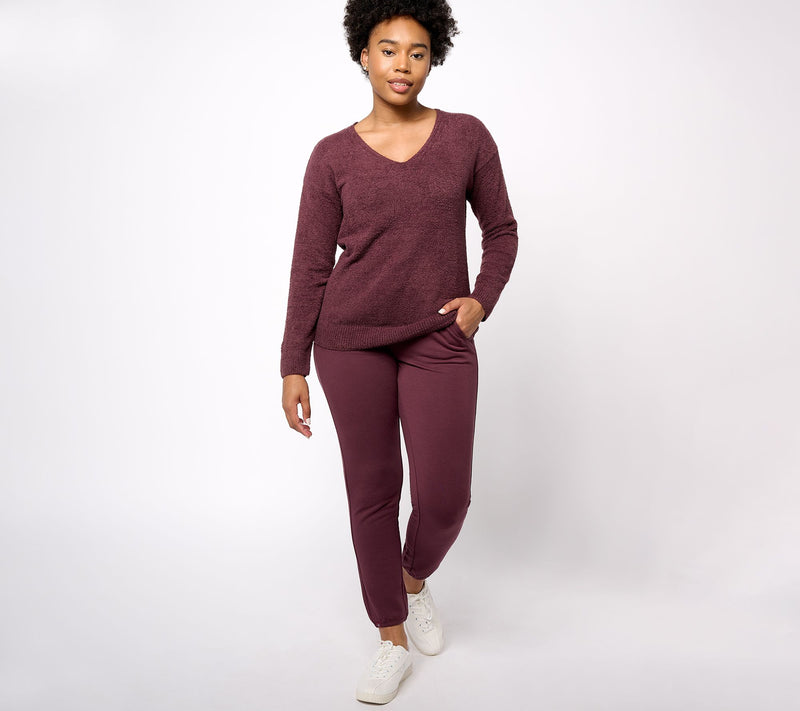 Barefoot Dreams Petite CozyChic Lite Pullover & Lounge Pant Set — View 22
