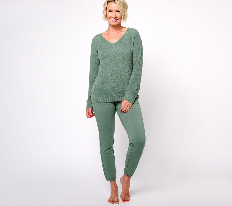 Barefoot Dreams Tall CozyChic Lite Pullover & Lounge Pant Set — View 4