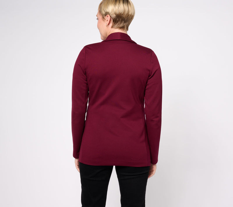 Tailored by Susan Graver Petite Smart Ponte Knit Blazer — View 14